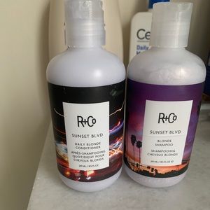 R+Co Sunset blvd shampoo and conditioner